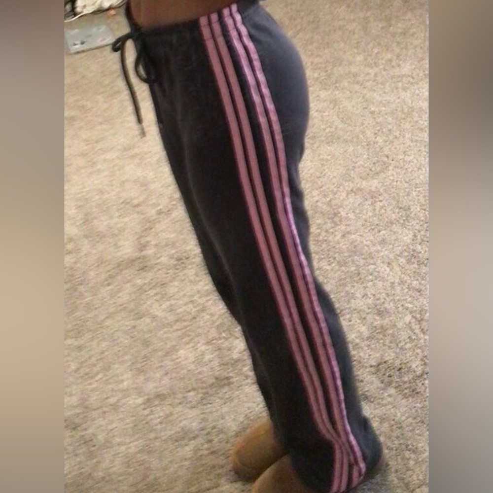 Edikted Charcoal Joggers with Pink Accents